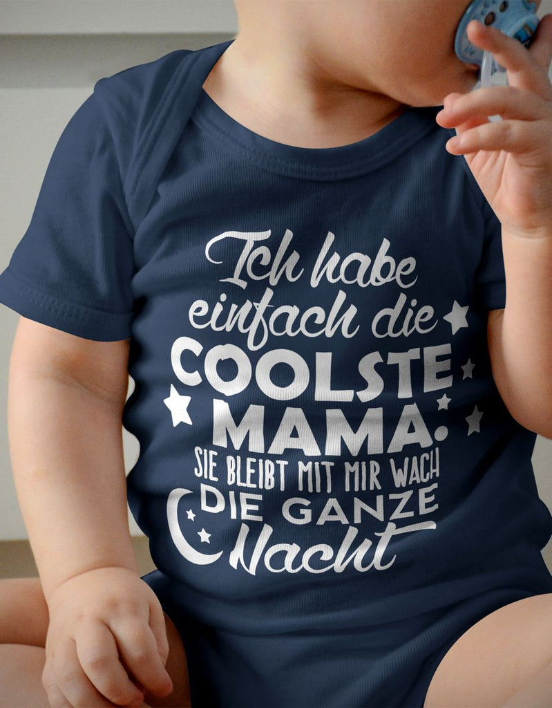 Babybody kurzarm Ich habe einfach die coolste Mama - von Mikalino