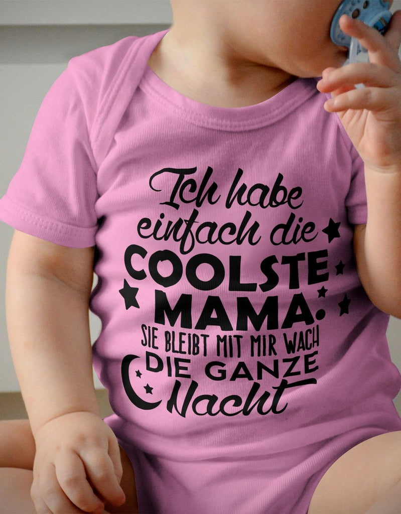 Babybody kurzarm Ich habe einfach die coolste Mama - von Mikalino