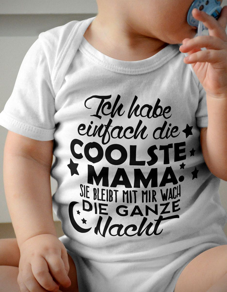 Babybody kurzarm Ich habe einfach die coolste Mama - von Mikalino