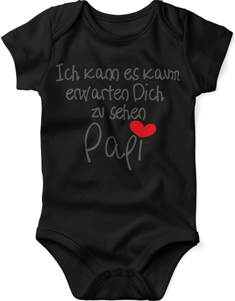 Babybody kurzarm Ich kann es kaum erwarten Dich zu sehen Papi - von Mikalino