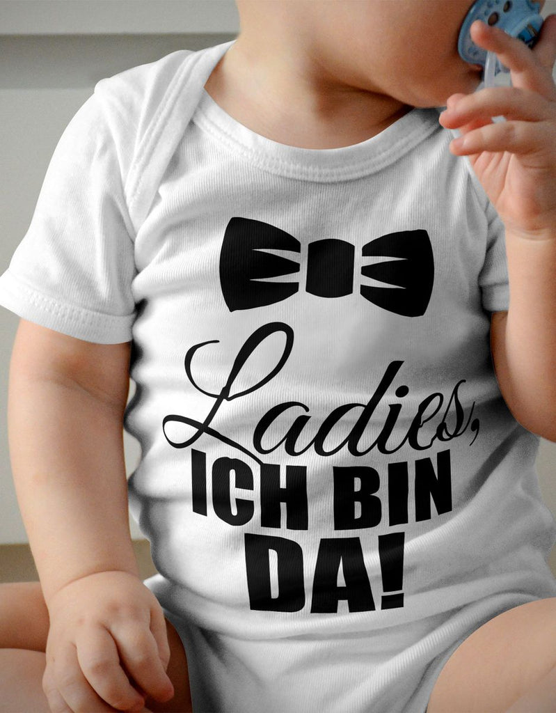 Babybody kurzarm Ladies, ich bin da! - von Mikalino