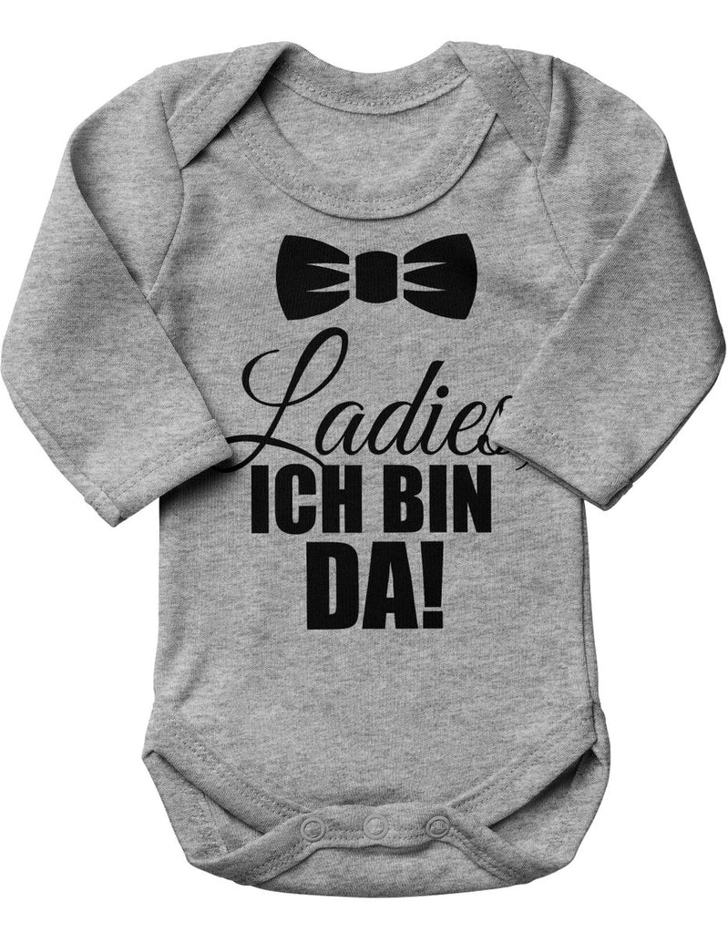 Babybody Langarm Ladies, ich bin da! - von Mikalino