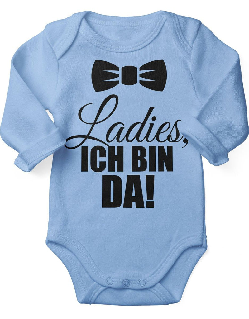 Babybody Langarm Ladies, ich bin da! - von Mikalino