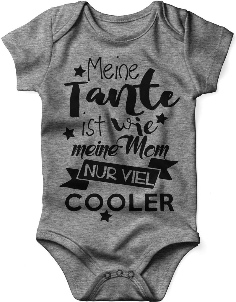 Babybody kurzarm Meine Tante ist wie meine Mom, nur viel cooler - von Mikalino