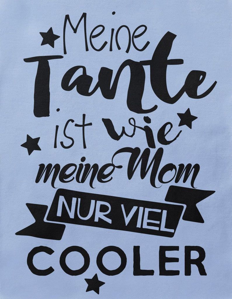 Babybody kurzarm Meine Tante ist wie meine Mom, nur viel cooler - von Mikalino