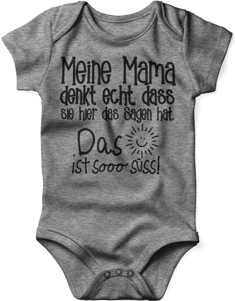 Babybody kurzarm Meine Mama denkt echt - von Mikalino