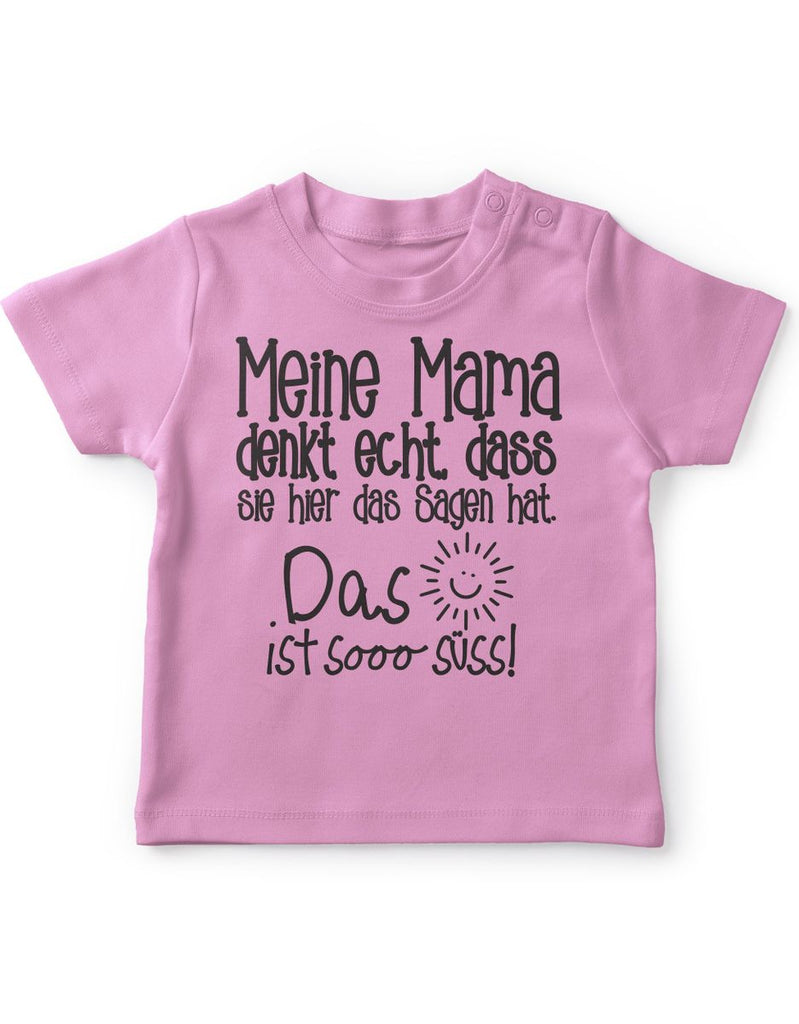 Baby / Kinder T-Shirt Meine Mama denkt echt - von Mikalino