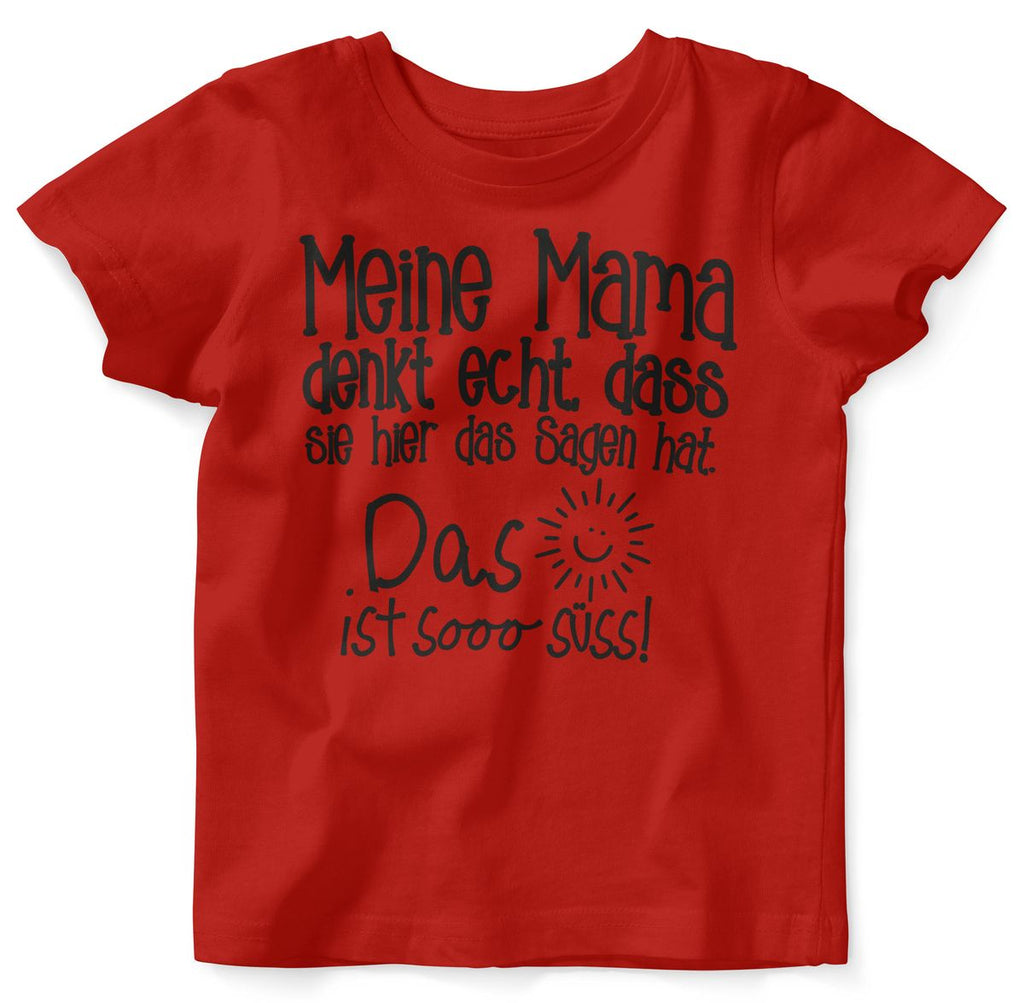 Baby / Kinder T-Shirt Meine Mama denkt echt - von Mikalino