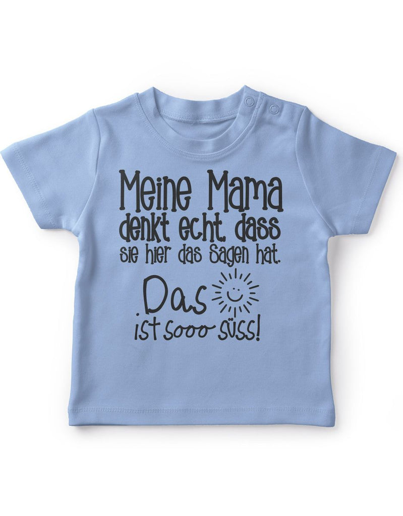 Baby / Kinder T-Shirt Meine Mama denkt echt - von Mikalino