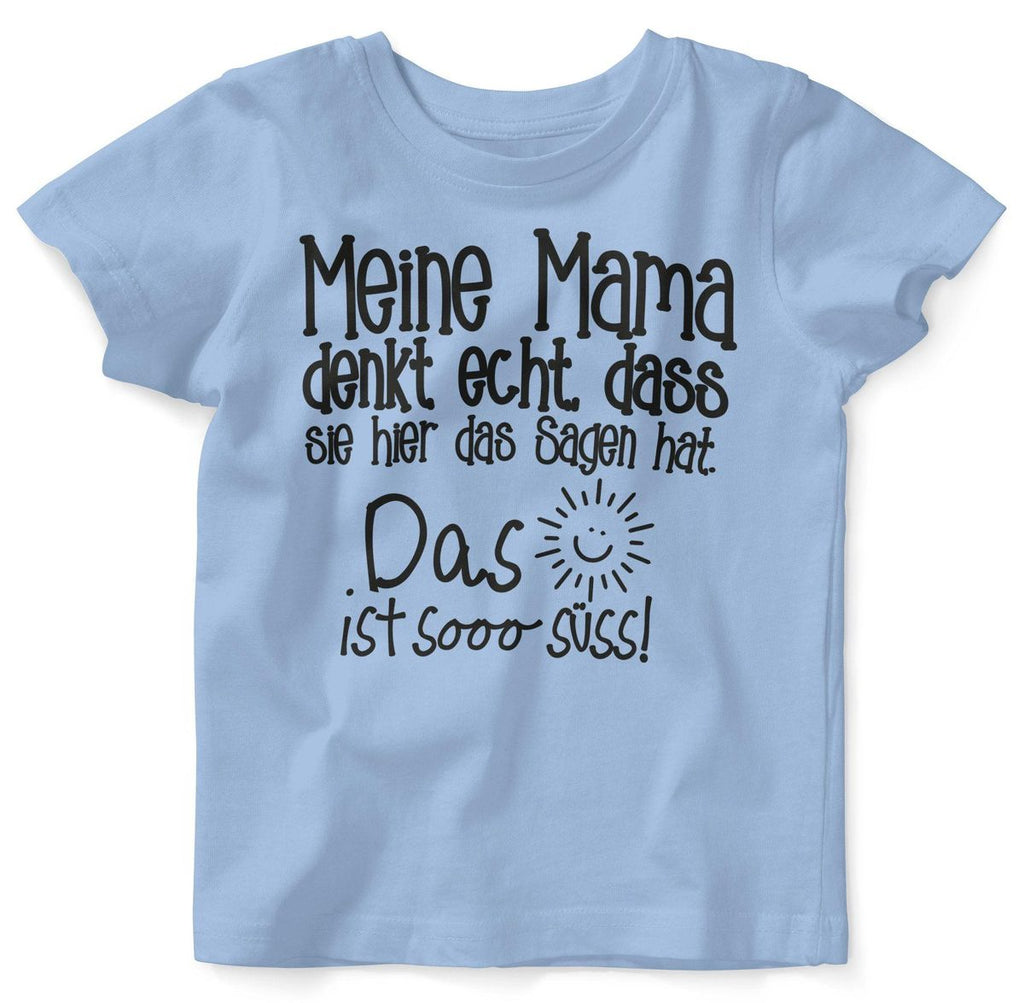 Baby / Kinder T-Shirt Meine Mama denkt echt - von Mikalino