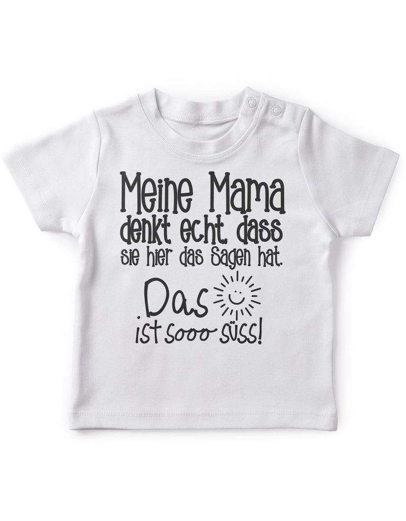 Baby / Kinder T-Shirt Meine Mama denkt echt - von Mikalino