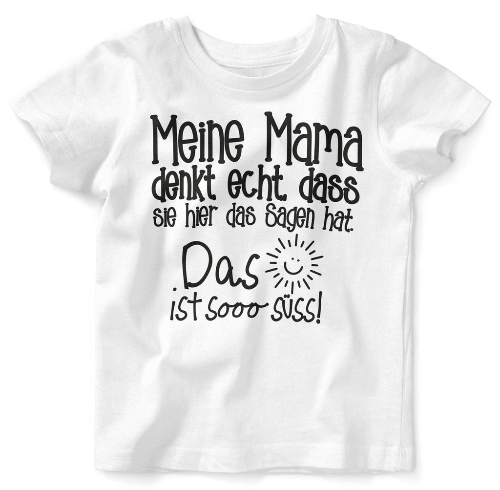 Baby / Kinder T-Shirt Meine Mama denkt echt - von Mikalino