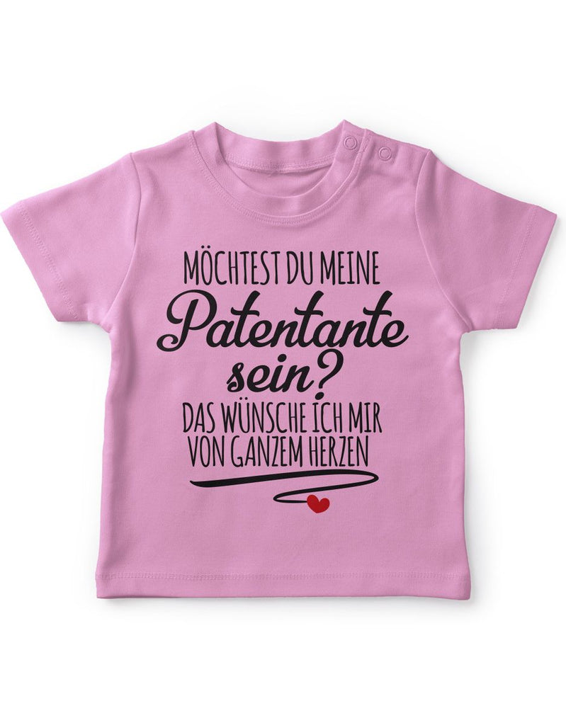 Mikalino Baby / Kinder T-Shirt mit Spruch für Jungen Mädchen Unisex kurzarm Möchtest du meine Patentante sein | handbedruckt in Deutschland | Handmade with love - von Mikalino