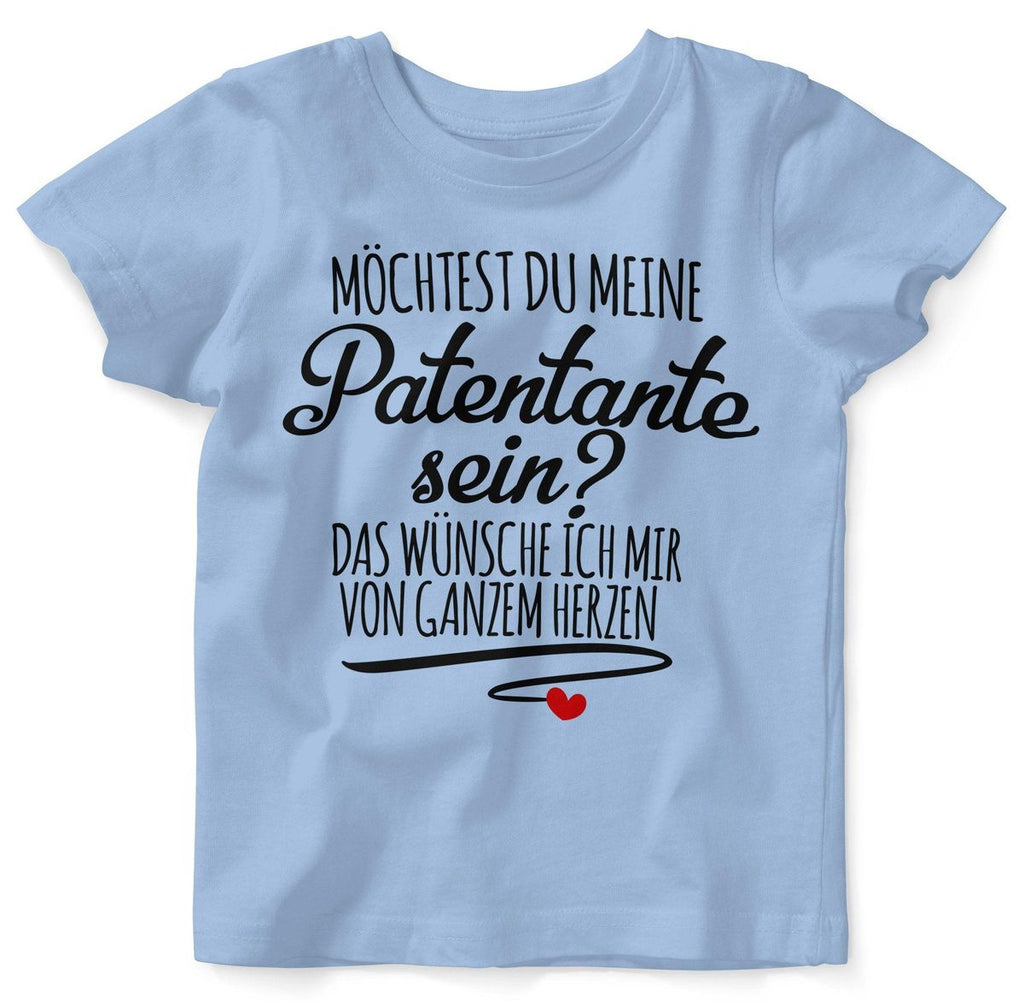 Mikalino Baby / Kinder T-Shirt mit Spruch für Jungen Mädchen Unisex kurzarm Möchtest du meine Patentante sein | handbedruckt in Deutschland | Handmade with love - von Mikalino