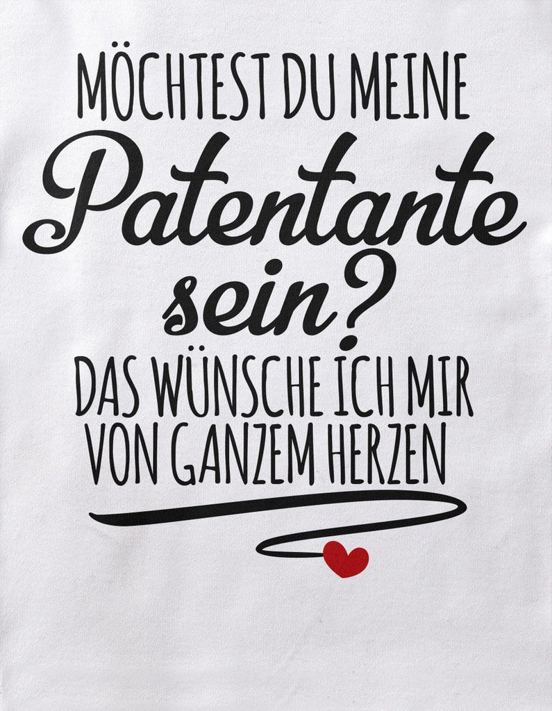 Mikalino Baby / Kinder T-Shirt mit Spruch für Jungen Mädchen Unisex kurzarm Möchtest du meine Patentante sein | handbedruckt in Deutschland | Handmade with love - von Mikalino