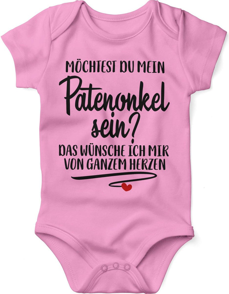 Babybody kurzarm Möchtest du mein Patenonkel sein - von Mikalino