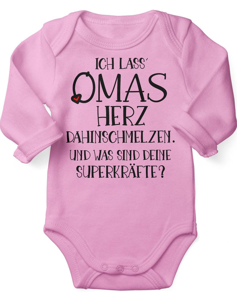 Babybody Langarm Ich lass Omas Herz dahinschmelzen.. - von Mikalino