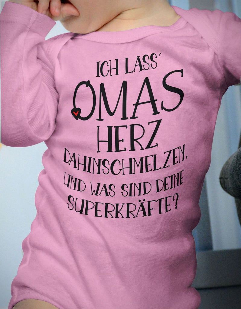 Babybody Langarm Ich lass Omas Herz dahinschmelzen.. - von Mikalino