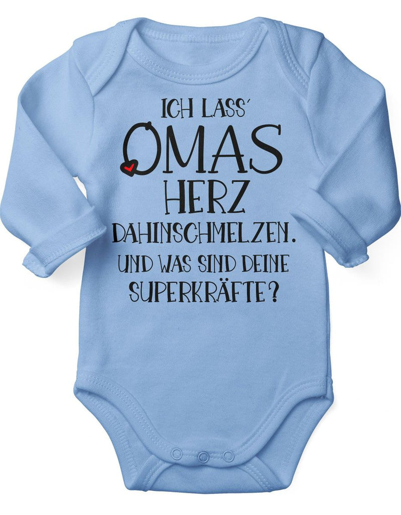 Babybody Langarm Ich lass Omas Herz dahinschmelzen.. - von Mikalino