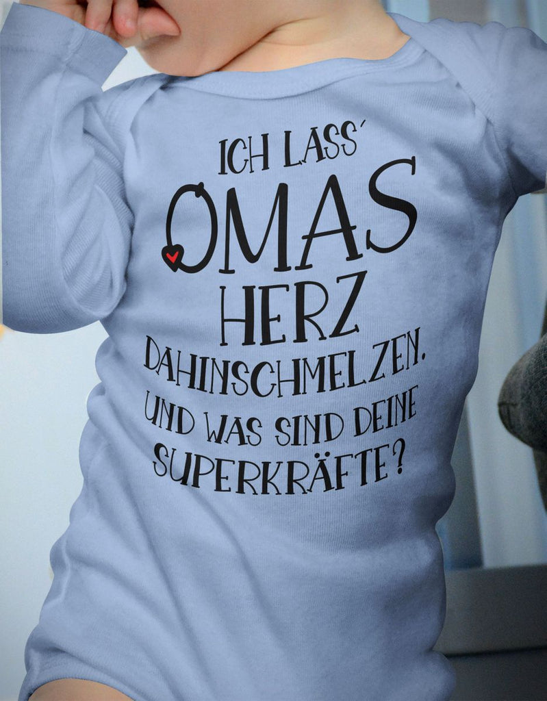 Babybody Langarm Ich lass Omas Herz dahinschmelzen.. - von Mikalino