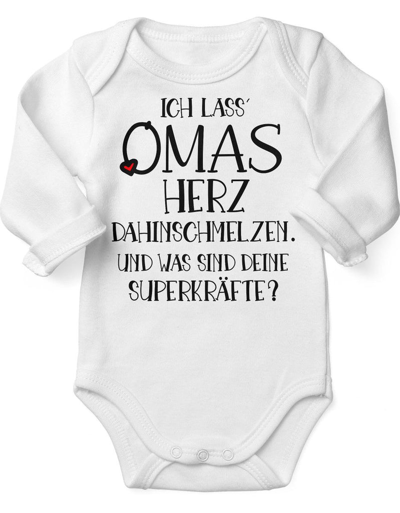 Babybody Langarm Ich lass Omas Herz dahinschmelzen.. - von Mikalino