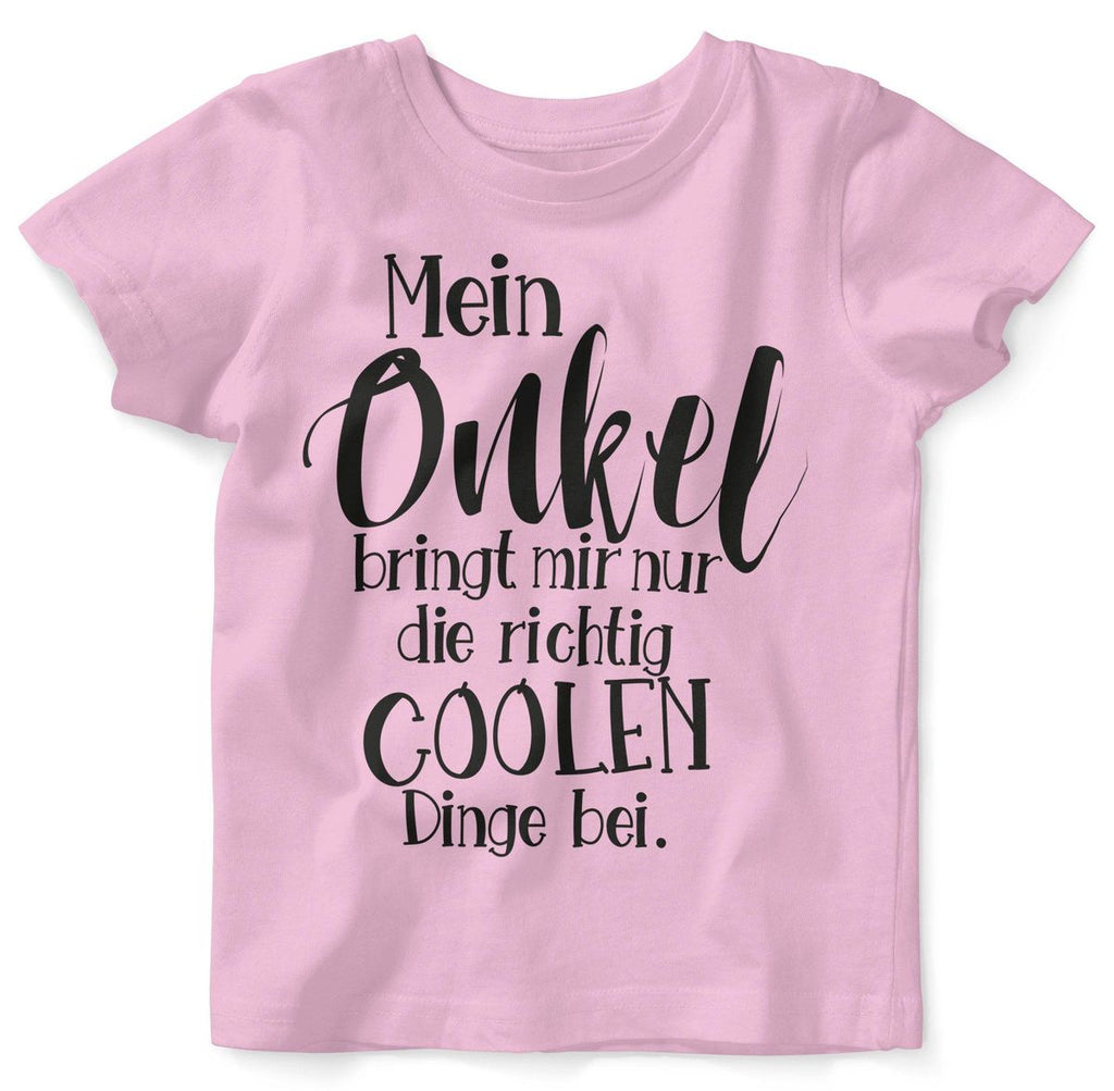 Baby / Kinder T-Shirt Mein Onkel bringt mir nur die coolen Dinge bei - von Mikalino