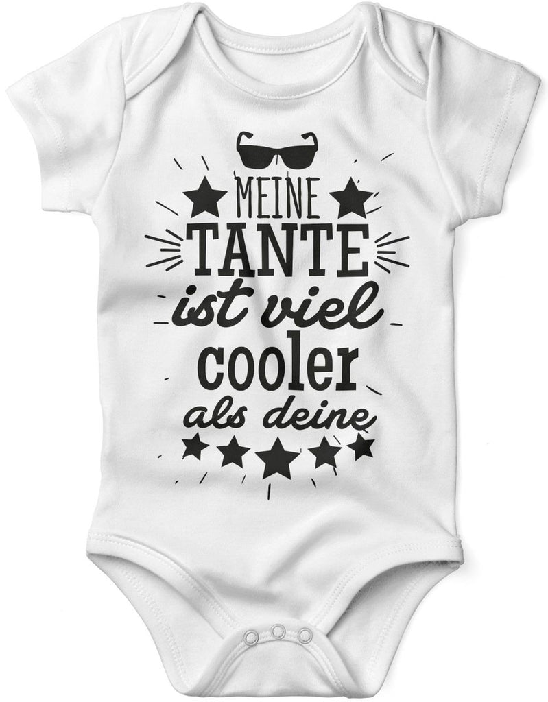 Babybody kurzarm Meine Tante ist viel cooler als deine v2 - von Mikalino