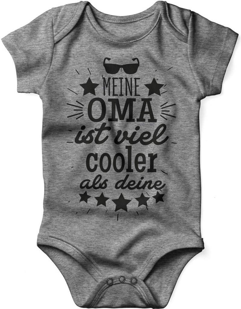 Babybody kurzarm Meine Oma ist viel cooler als deine v2 - von Mikalino