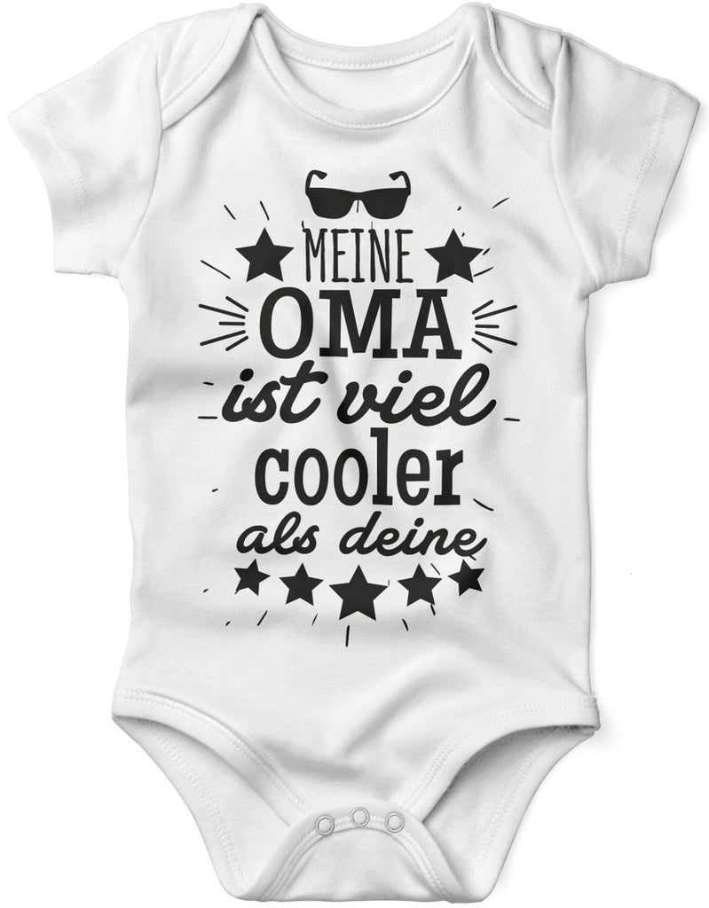 Babybody kurzarm Meine Oma ist viel cooler als deine v2 - von Mikalino