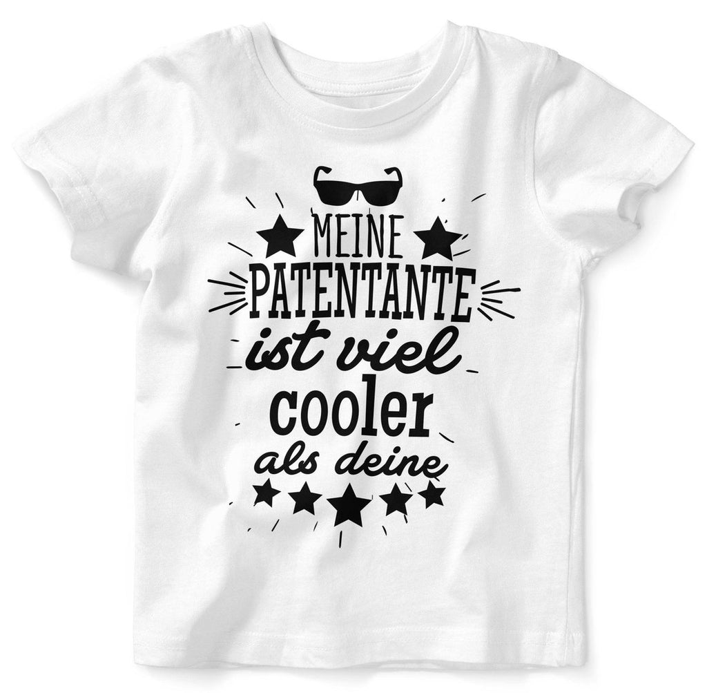 Baby / Kinder T-Shirt Meine Patentante ist viel cooler als deine v2 - von Mikalino