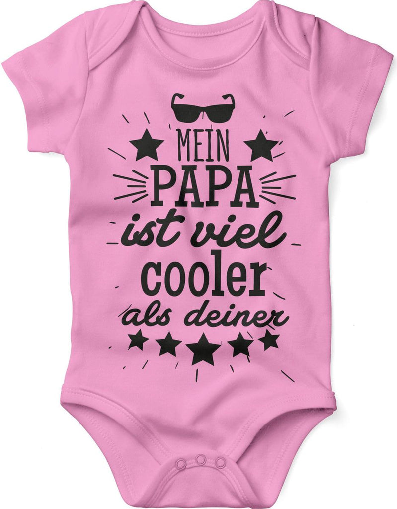 Babybody kurzarm Mein Papa ist viel cooler als deiner v2 - von Mikalino