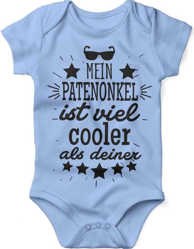 Babybody kurzarm Mein Patenonkel ist viel cooler als deiner v2 - von Mikalino