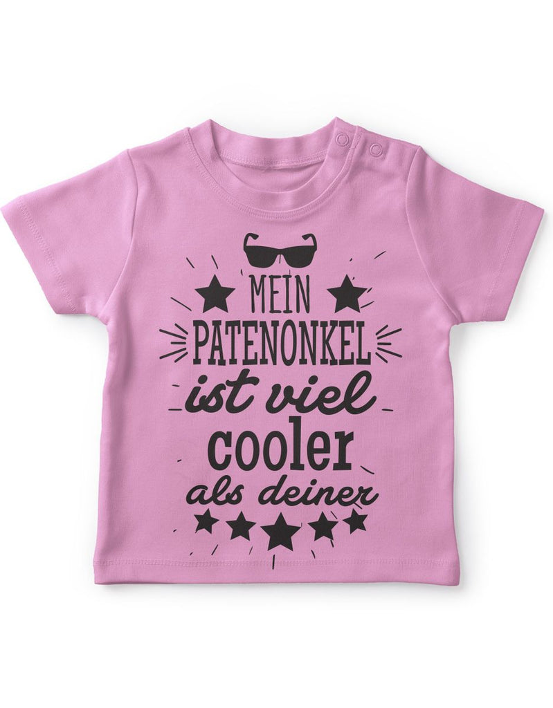 Baby / Kinder T-Shirt Mein Patenonkel ist viel cooler als deiner v2 - von Mikalino