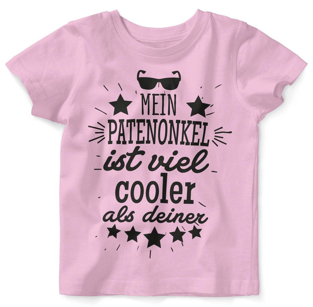 Baby / Kinder T-Shirt Mein Patenonkel ist viel cooler als deiner v2 - von Mikalino