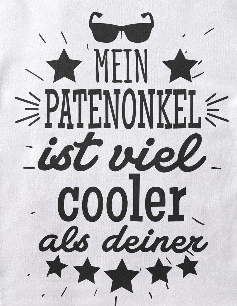 Baby / Kinder T-Shirt Mein Patenonkel ist viel cooler als deiner v2 - von Mikalino