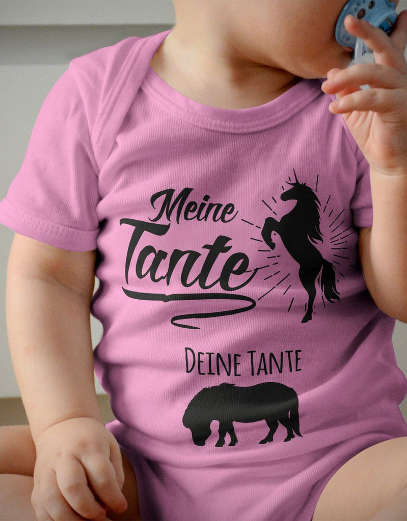 Babybody kurzarm Meine Tante - Deine Tante - von Mikalino