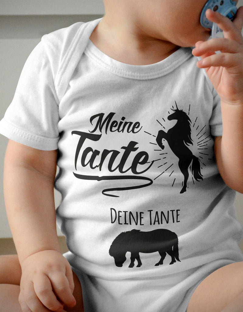 Babybody kurzarm Meine Tante - Deine Tante - von Mikalino