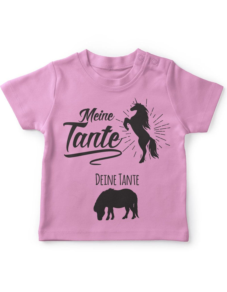 Mikalino Baby / Kinder T-Shirt mit Spruch für Jungen Mädchen Unisex kurzarm Meine Tante - Deine Tante | handbedruckt in Deutschland | Handmade with love - von Mikalino