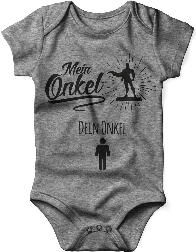 Babybody kurzarm Mein Onkel - Dein Onkel - von Mikalino