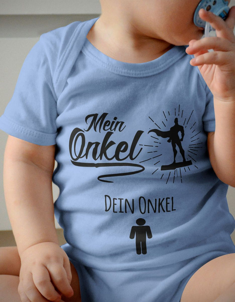 Babybody kurzarm Mein Onkel - Dein Onkel - von Mikalino