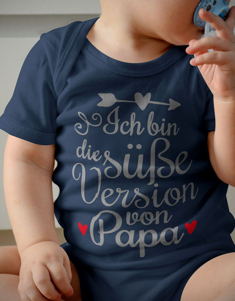 Babybody kurzarm Ich bin die süße Version von Papa - von Mikalino