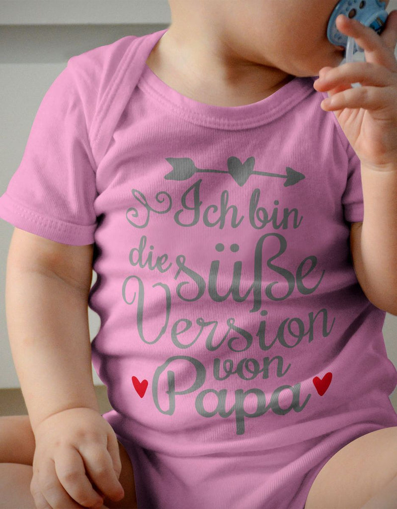 Babybody kurzarm Ich bin die süße Version von Papa - von Mikalino