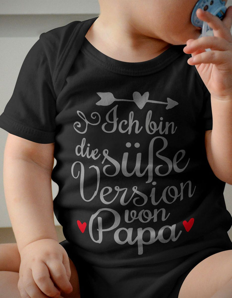 Babybody kurzarm Ich bin die süße Version von Papa - von Mikalino