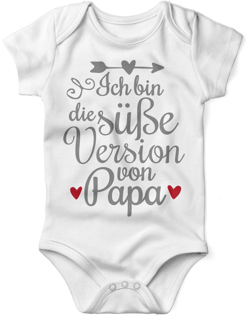 Babybody kurzarm Ich bin die süße Version von Papa - von Mikalino