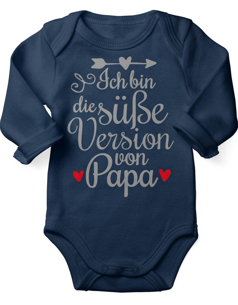 Babybody Langarm Ich bin die süße Version von Papa - von Mikalino