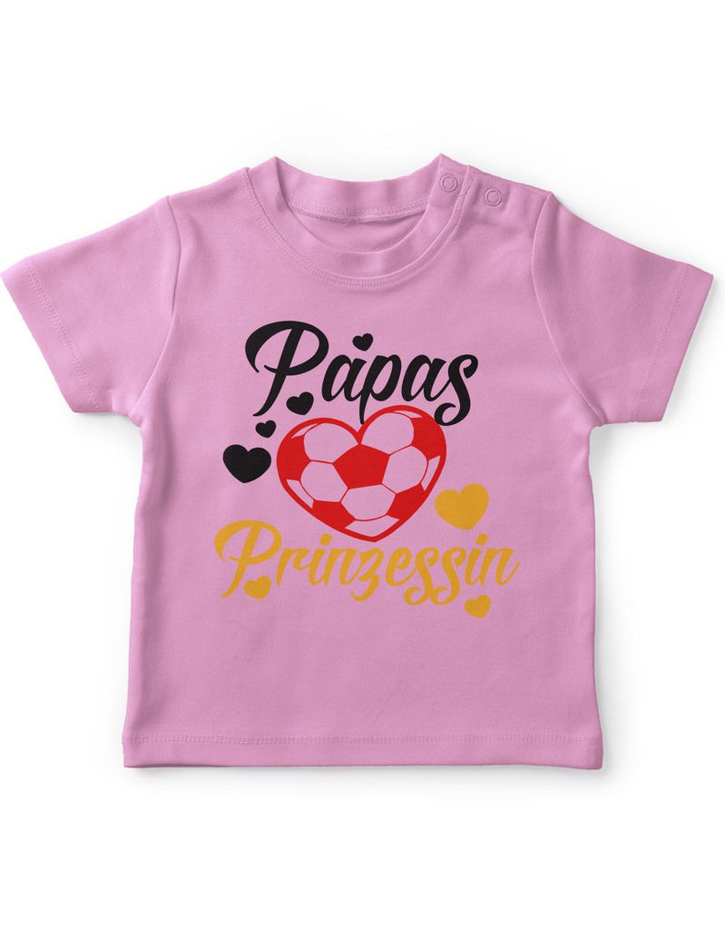 Mikalino Baby / Kinder T-Shirt mit Spruch für Jungen Mädchen Unisex kurzarm Papas Fussball Prinzessin | handbedruckt in Deutschland | Handmade with love - von Mikalino