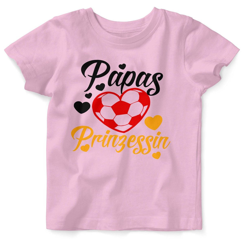 Mikalino Baby / Kinder T-Shirt mit Spruch für Jungen Mädchen Unisex kurzarm Papas Fussball Prinzessin | handbedruckt in Deutschland | Handmade with love - von Mikalino