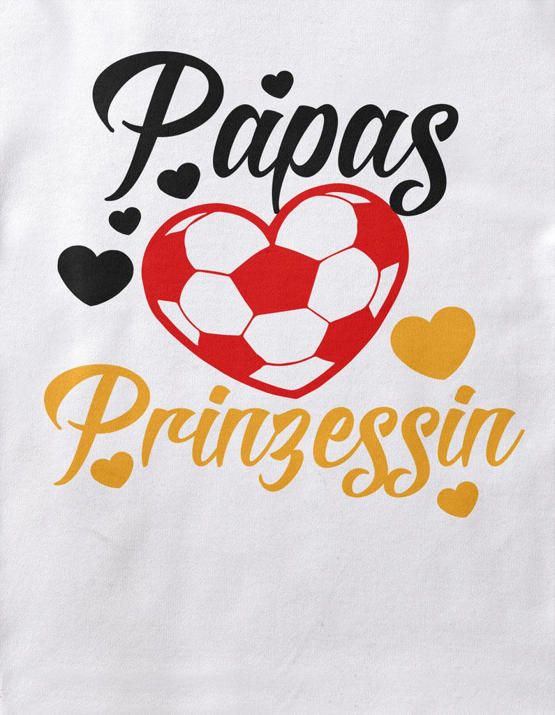 Mikalino Baby / Kinder T-Shirt mit Spruch für Jungen Mädchen Unisex kurzarm Papas Fussball Prinzessin | handbedruckt in Deutschland | Handmade with love - von Mikalino