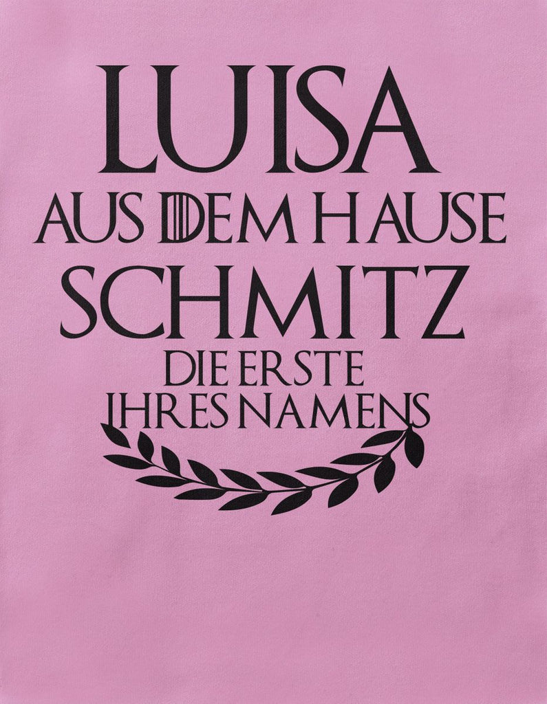 Babybody Langarm Individueller Name "aus dem Hause … - von Mikalino