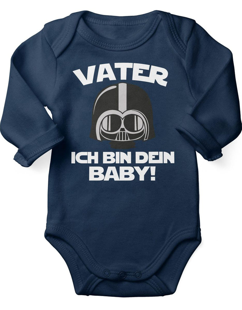 Babybody Langarm Vater - ich bin Dein Baby! - von Mikalino